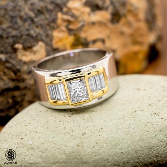 Bezel hot sale band ring